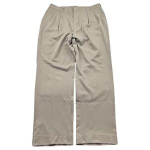 Vintage Haggar Men’s Taupe Wool Blend Dress Pants 38x32 USA Made 1990s